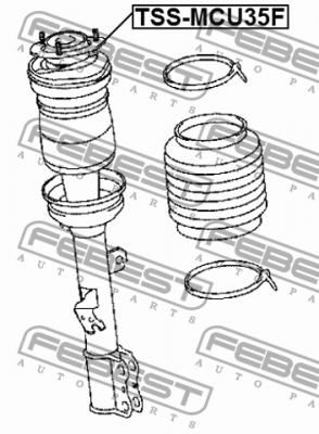 Опора амортизатора LEXUS RX 03-08, TOYOTA HARRIER 03-12 TSS-MCU35F TSS-MCU35F FEBEST