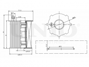 Фильтр масляный (eco) FLT-20007 UNIO