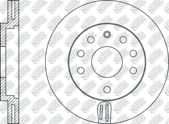 Диск тормозной передний OPEL ASTRA G/H 98-09/MERIVA 03-/ZAFIRA 99- RN1112 RN1112 NIBK
