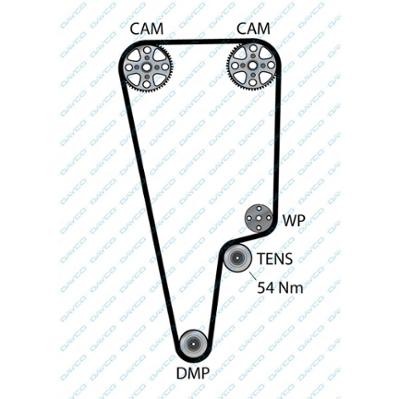 ремень ГРМ! 125x260H\ Honda CR-V 2.0 16V 97-01 94208 DAYCO