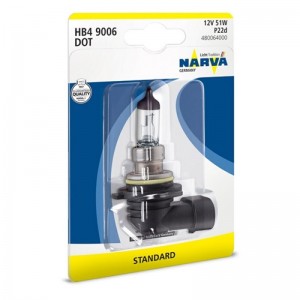 Лампа 12V HB3 60W P20d блистер (1шт.) Standard NARVA 480054000 NARVA