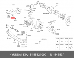 Болт HYUNDAI KIA OE 5455321000 HYUNDAI KIA