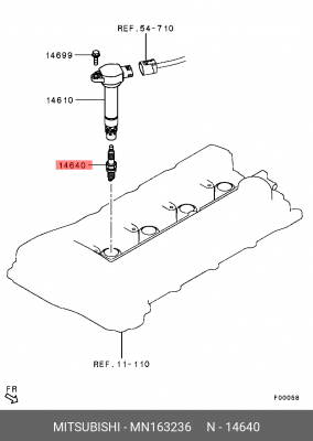 MITSUBISHI OUTLANDER XL (CW) (2006>) ПРОВЕРЯТЬ ПОДБОР ПО ПРОИЗВОДИТЕЛЮ !!!!! MN163236 MITSUBISHI