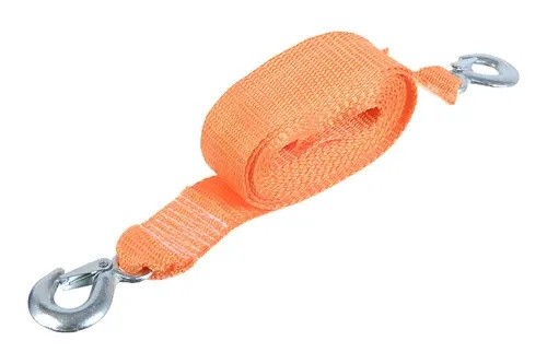 трос буксировочный! лента, 5т, 5м, с крюками, с сумкой\ BRX0080022 BRIX