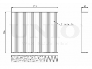 Фильтр салонный угольный FLT-40019C UNIO