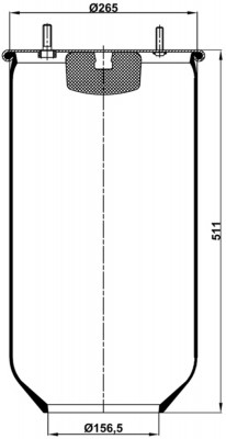DAF/ROR/RENAULT/SCANIA/SAF без стакана T0070-0813V1 TOPCOVER