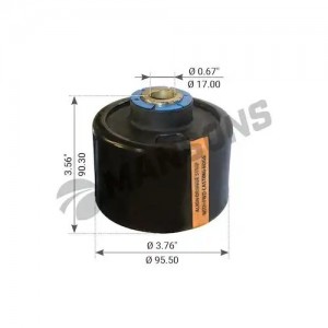 опора подвески кабины !передняя 0.66'x3.80\FRL Argosy 360.044 MANSONS