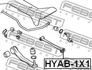 Сайлентблок HYAB-1X1 HYAB-1X1 FEBEST