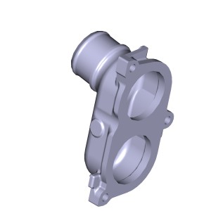 Патрубок ЯМЗ-5342 отводящий модуля сервисного АВТОДИЗЕЛЬ 5342.1303130-10 YAMZ