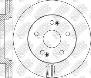 Диск тормозной HYUNDAI Tucson 2015 RN1653 RN1653 NIBK