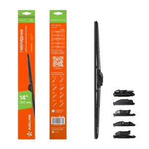 Щетка стеклоочистителя 360 мм (14) гибридная, 8 адаптеров AWB-H-360 AWB-H-360 AIRLINE