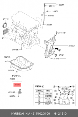 HYUNDAI IX35 (2010>) 215102G100 HYUNDAI KIA