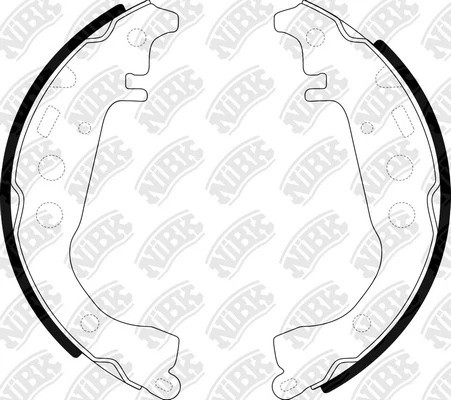 Колодки тормозные TOYOTA Celica,Yaris задние барабанные (4шт.) NIBK FN2342 NIBK