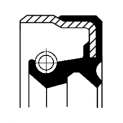 Сальник ступицы 145x175x14мм AW/BS БНК DC+ MAN/MB 145x175x14 БНК  B1BASL 12014740B CORTECO