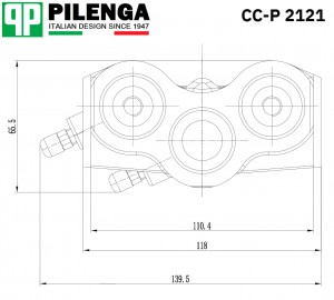 Цилиндр передний тормозной левый ВАЗ 2121, 2123 CC-P2121 CCP2121 PILENGA