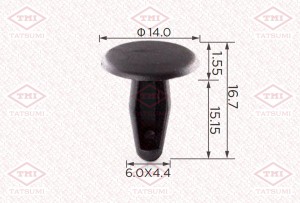 Клипса автомобильная [упаковка 10 штук] TJB1746 TJB1746 TATSUMI