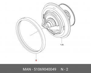 Уплотнение 51069040049 MAN