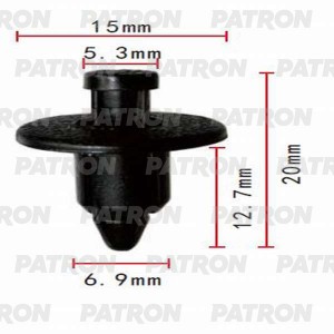 Клипса пластмассовая GM, Lexus, Mitsubishi, Subaru, Suzuki, Toyota применяемость P370131 PATRON