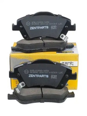колодки дисковые передние! Toyota Auris 1.4VVTi/1.6VVTi/1.4D-4D 07> Z07429 ZENTPARTS