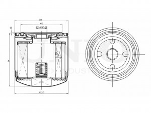 Фильтр масляный FLT-20039 UNIO