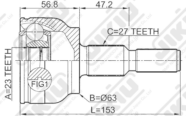 ШРУС JC51033 JC51033 JIKIU
