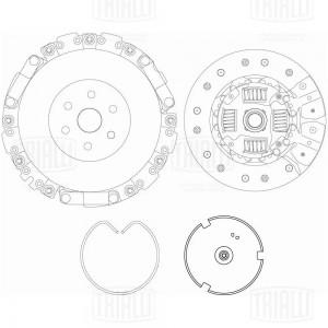 Сцепление в сборе Chery Amulet A15 (03-) 1.6i (с сепаратором) (FR 2706) FR 2706 TRIALLI