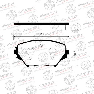 Колодки тормозные дисковые Avantech передние AV261 AVANTECH