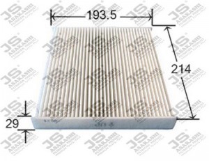 Фильтр салонный  TOYOTA PREMIO 1,5 2007 -   TOYOTA YARIS 1,4 2005 -  AC108J AC108J JS ASAKASHI