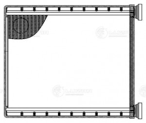 Радиатор отопителя TOYOTA Camry (06-),Highlander (07-13) LEXUS RX350 (08-) LUZAR LRH 1940 LUZAR