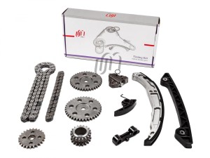 Комплект ГРМ Ford 2.3 (1124373 / 2 цепи, натяжители ГРМ+МН, башмак, успокоители, 14CDC013 UNITED MOTORS PRO