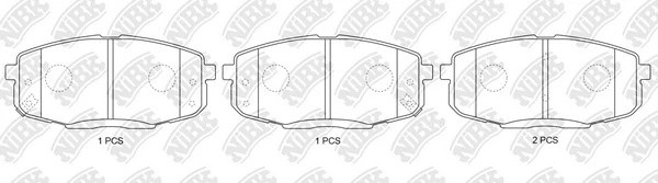 Колодки передние Hyundai i30/KIA Ceed PN0373 PN0373 NIBK