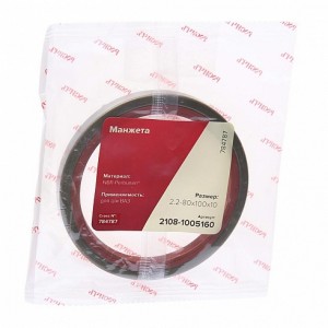 Сальник коленвала ВАЗ-2108,2109 дв.ЗМЗ-406 задний 2.2-80х100х10 РОСИЧЪ 2108-1005160 ROSICH