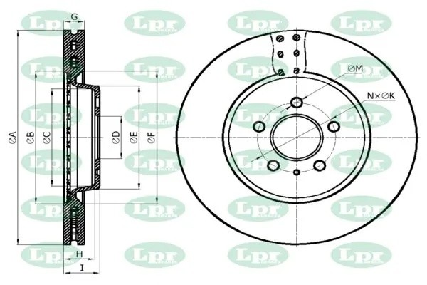 Диск тормозной A1042V A1042V LPR