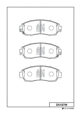 Замена на D5187MH Колодки тормозные Honda CR-V 07- D5187M D5187M MK KASHIYAMA