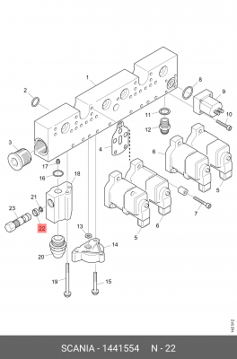 Уплотнительное кольцо 1441554 SCANIA