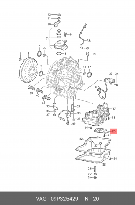 Фильтр масляный, сетчатый 09P325429 09P 325 429 VAG