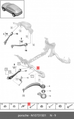 БОЛТ N10731501 N 107 315 01 VAG