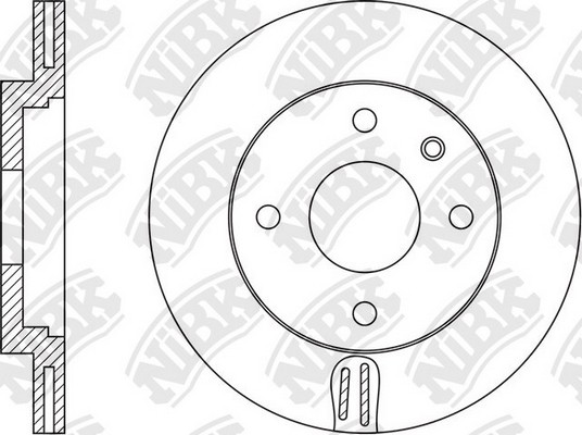 Диск тормозной CHEVROLET AVEO 11-/COBALT 11-  RN1560 RN1560 NIBK