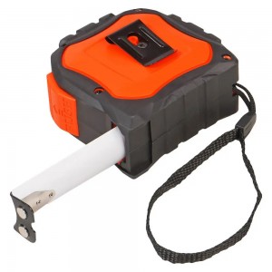 Рулетка в прорезиненном корпусе 10мх25мм, автостоп, магнитный зацеп (ATBQ029) ATBQ029 AIRLINE