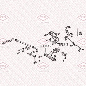 сайлентблок перед. рычага!\ Mitsubishi Lancer <10 TEF1123 TATSUMI