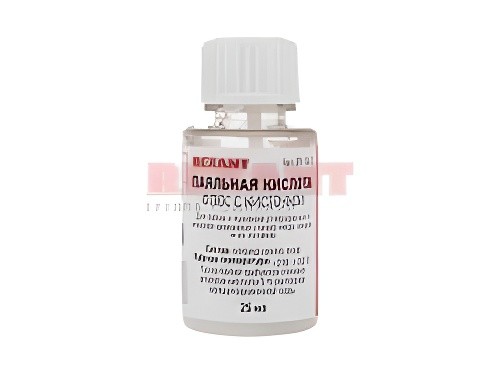 флюс для пайки! паяльная кислота, 30 мл, с кисточкой, флакон 09-3613 REXANT