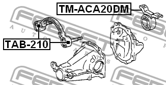 Опора дифференциала TM-ACA20DM TM-ACA20DM FEBEST