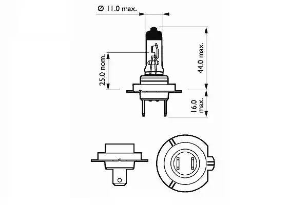 Лампа галогенная H7 12V 55W "SCT" 202136 SCT