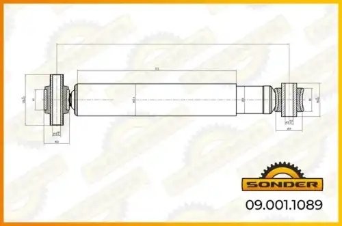 Амортизатор подвески передний Volvo 090011089 SONDER