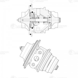 Картридж турбокомпрессора ГАЗ для ТКР HE211W,3786536H,4033830H,4033880H,ISF2.8,I LAT5004 LUZAR