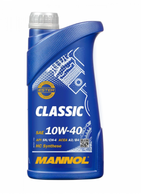 7501 MANNOL CLASSIC 10W40 1L масло моторное! полусинт.\ API SN/CH-4 MN7501-1 MANNOL