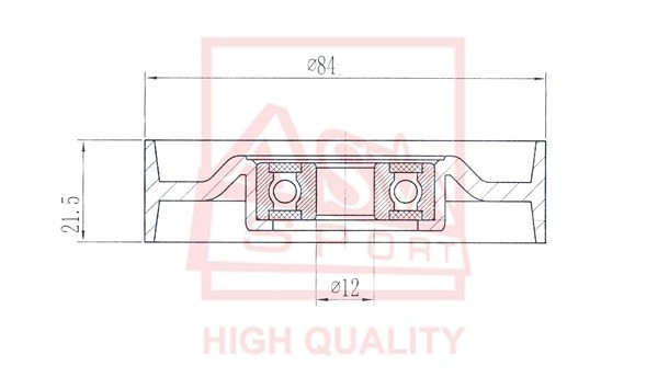 РОЛИК НАТЯЖНОЙ РЕМНЯ КОНДИЦИОНЕРА NSBP011 NSBP-011 ASVA