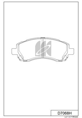 Колодки тормозные дисковые пер. SUBARU LEGACY D7068H D7068H MK KASHIYAMA
