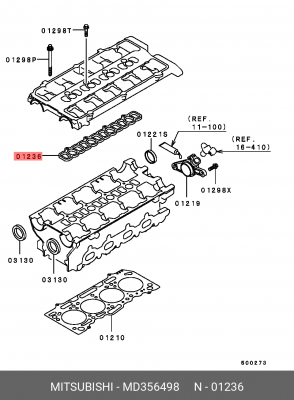 ПРОКЛАДКА РЕЗИНОВАЯ MD356498 MD356498 MITSUBISHI