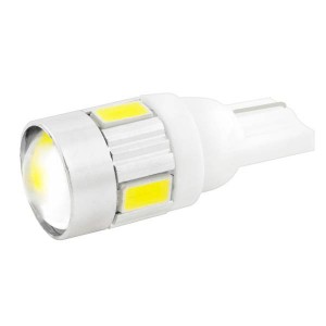 Лампа 12В   5Вт светодиод 6 SMD диодов (салон/габарит/стоп) (БЕЛАЯ) линза /SKYWA S08201127 SKYWAY